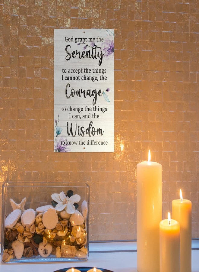Putuo Decor Serenity Prayer Sign, Inspiraional Quotes Christian Wall Art, Gift for Women, 12x8 Inches Metal Sign - Image 4